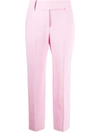Ermanno Scervino High-rise Straight Trousers In Pink