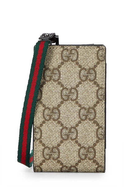 Pre-owned Gucci Original Gg Supreme Canvas Ipod Case