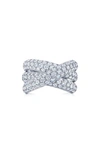 Kwiat Moonlight Three-row Diamond Crossover Band In White Gold