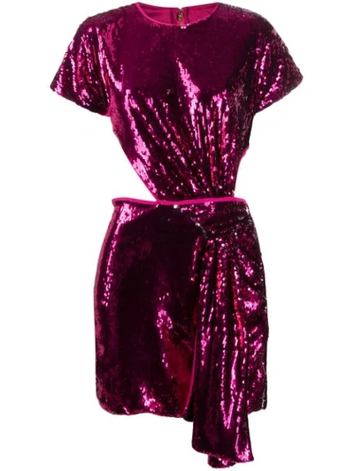 Alice Mccall Cut-out Sequin Dress In Pink