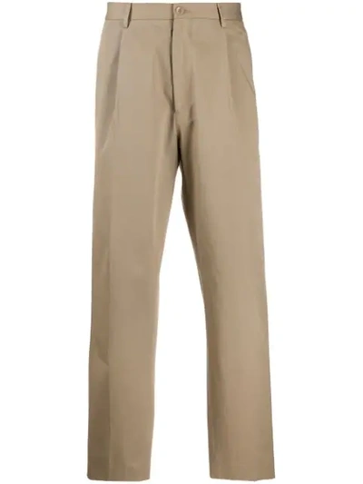 Etro High-rise Straight Trousers In Neutrals
