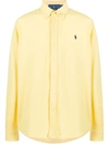 Polo Ralph Lauren Logo-embroidered Button-down Shirt In Beach Yellow