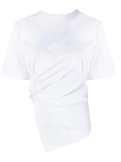 See By Chloé Knotted Relaxed-fit T-shirt In White