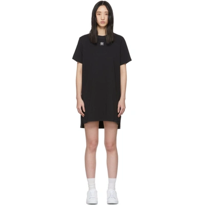 Adidas Originals Trefoil T-shirt Dress In Black