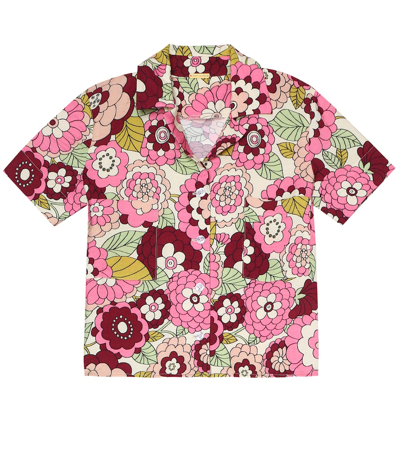 Dodo Bar Or Kids' Floral Shirt In Pink