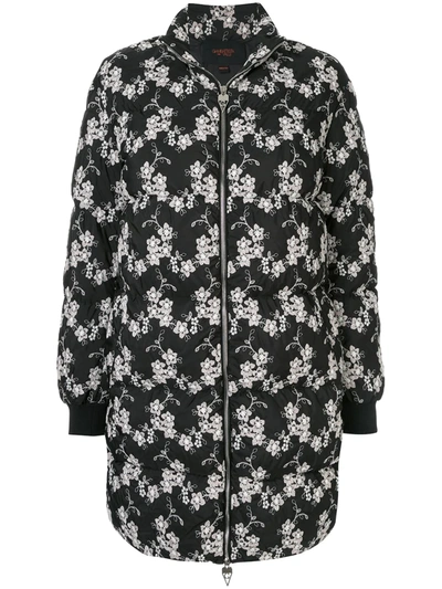 Giambattista Valli Floral Padded Jacket In Black