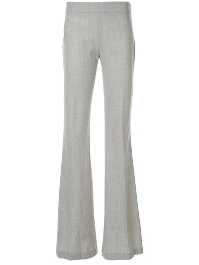 Giambattista Valli Ivory Side Zip Trousers In Grey