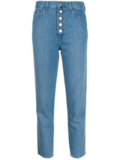 J Brand High Waisted Jeans In Blue