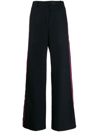 Miaoran Side-stripe Tailored Trousers In Blue