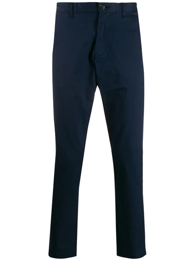 Michael Kors Slim Casual Trousers In Blue