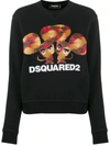 Dsquared2 Logo Printed Sweatshirt In Black