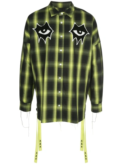 Haculla Signature Eyes Checked Shirt In Green