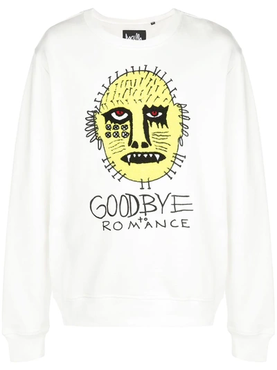Haculla Goodbye Romance Print Sweatshirt In White
