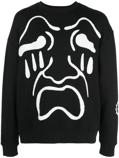 Haculla Scream Sweatshirt In Black
