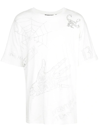 Haculla Mixed Mania Oversized T-shirt In White