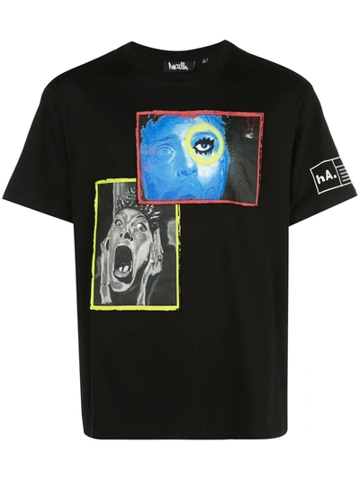 Haculla Overlap Standard Graphic T-shirt In Black