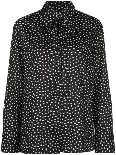 Jason Wu Polka-dot Print Shirt In Black