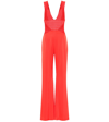 Galvan Langen Flared Jumpsuit In Red