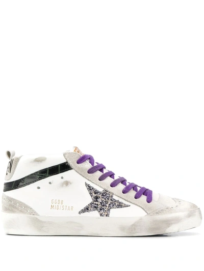 Golden Goose Mid-star Sneakers In White