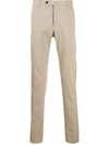 Pt01 Super Slim Fit Trousers In Neutrals