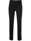 Moschino High-waist Skinny-fit Trousers In Black