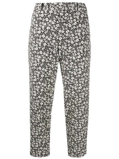 Roseanna Coco Janet Floral Patterned Trousers In Black