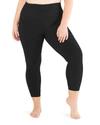 Beyond Yoga Plus Size Out Of Pocket High Waist Midi Leggings In Black