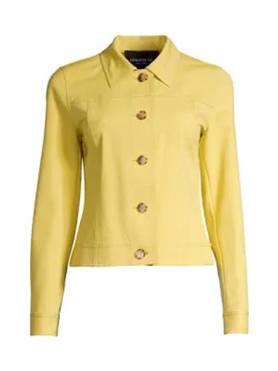 Lafayette 148 Donna Fundamental Stretch Jacket In Quince
