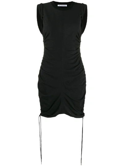 Alexander Wang T T By Alexander Wang High Twist Dress With Ties In Black