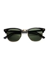Ray Ban Rb3016 51mm Classic Clubmaster Sunglasses In Black