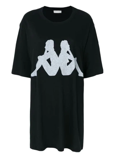 Faith Connexion Kappa Cotton-jersey T-shirt In Black