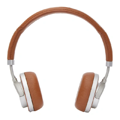 Master & Dynamic Master And Dynamic Brown And Silver Wireless Mw50 Headphones