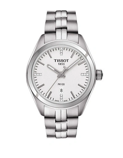 Tissot Pr100 Bracelet Watch, 39mm In Silver