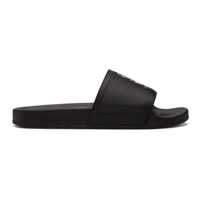 Y-3 X Adidas Adilette Slide Sandal In Nero