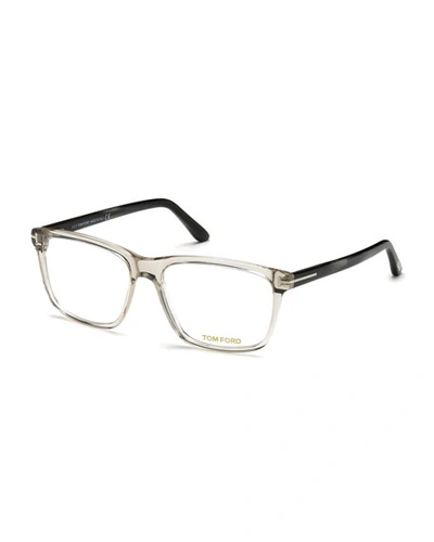 Tom Ford Square Acetate Optical Glasses, Gray