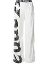 Faith Connexion Sequin Track Pants In White