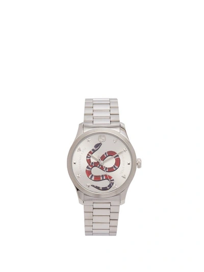 Gucci G-timeless Watch In Silver