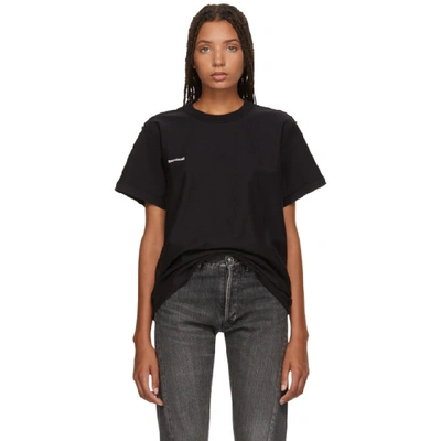 Vetements Oversized Inside Out Tee In Black