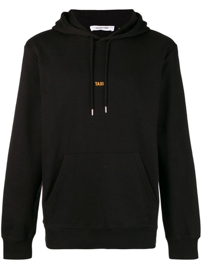 Helmut Lang Taxi-print Hooded Sweatshirt In Black