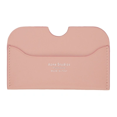 Acne Studios Compact Card Holder Powder Pink