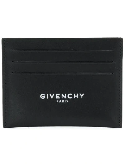 Givenchy Black Logo Leather Card Holder