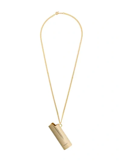 Ambush Gold-tone Lighter Holder Chain Necklace