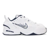 Nike White X Martine Rose Air Monarch Iv Sneakers In White/metal