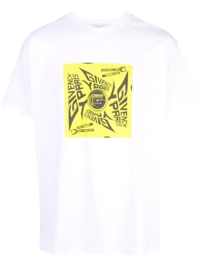 Givenchy Paris Square Sun Graphic T-shirt In White