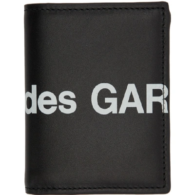 Comme Des Garçons Comme Des Garcons Wallets Black Huge Logo Bifold Card Holder