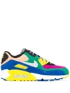 Nike Air Max 90 Viotech Suede Panelled Trainers In Viotech Green