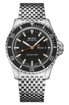 Mido Men's Swiss Automatic Ocean Star Tribute 75th Anniversary Stainless Steel Bracelet Watch 41mm In Black/silver