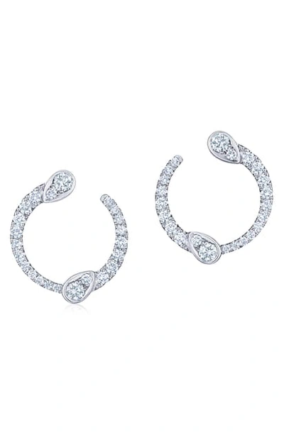 Kwiat Eclipse Diamond Yin Yang Earrings In White Gold