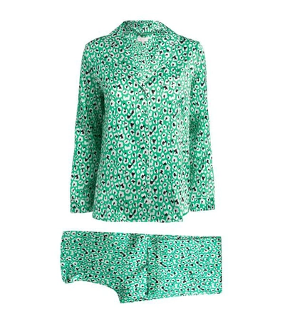 Yolke Silk Leopard Pyjama Set