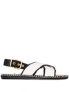 Marni Crisscross Slingback Sandals In White